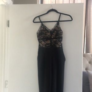 Black Lace Top Jumpsuit